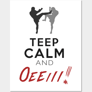 Muay Thai Teep Calm and Oeeiii! (Light) Posters and Art